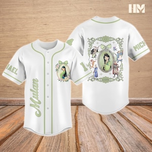 Custom Mulan Princess Baseball Jersey, Disney Princess Jersey Shirt, Mulan Shirt, Disney Tee, Magic Kingdom Baseball Shirt