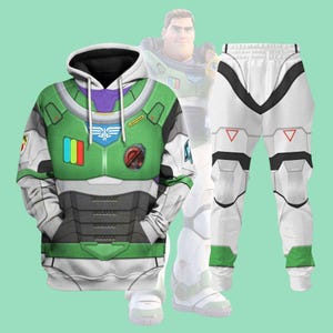 Buzz Lightyear Costume Cosplay 3D Hoodie Jogger, Disney Toy Story Costume, Disney Workout Pants, Magic Kingdom Gift, Disney Trip Outfit