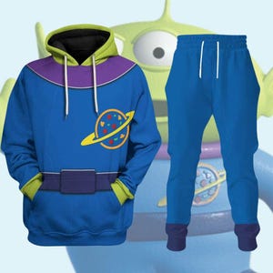 Toy Story Aliens Cosplay Hoodie Joggers, Disney Costume Sweatpants, Woody Costume, Buzz Lightyear Shirt, Magic Kingdom Gift