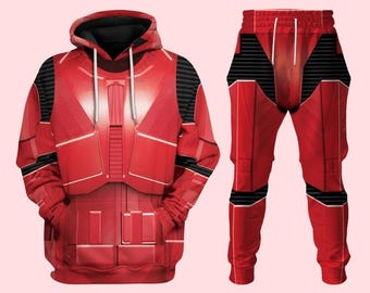 Christmas Sith Trooper Star Wars Cosplay Hoodie Joggers, Star Wars Shirt, Disney World Costume Cosplay, Sith Trooper Sweatpants
