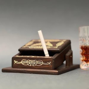 Portasigarette in legno • Portasigarette in legno • Regalo per lui • regali personalizzati per la festa del papà • Portasigarette da uomo