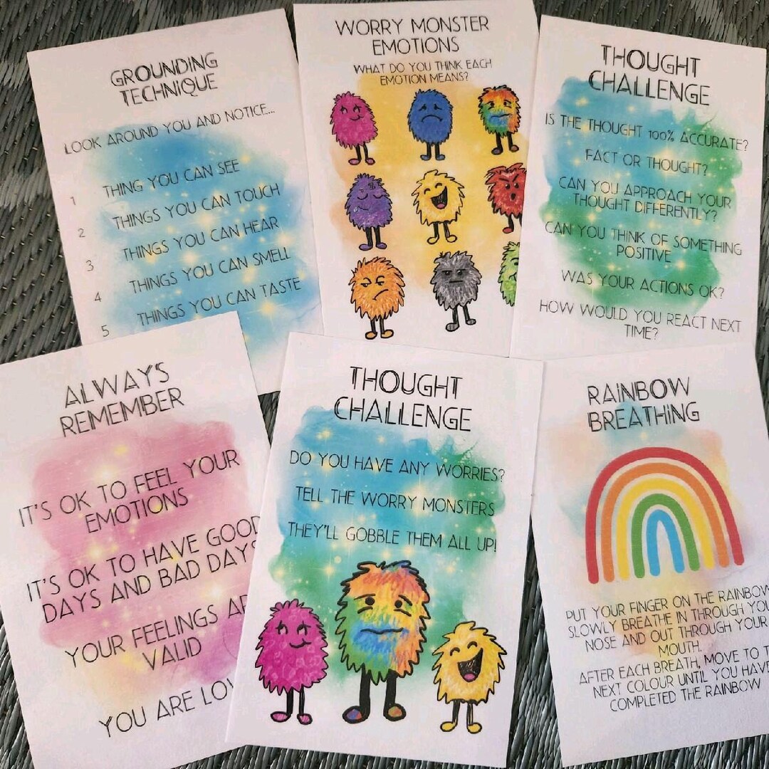 FEELINGS ZONES SELF Regulation Flash Cards Digital - Etsy