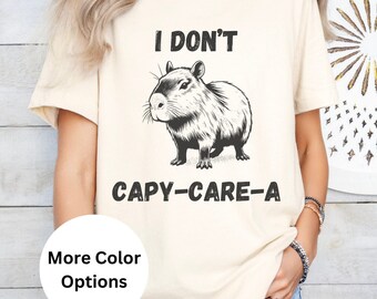 Funny Capybara Graphic T-Shirt: Sassy Meme Tee