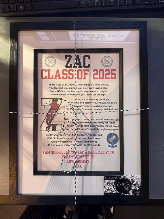 School leavers frame