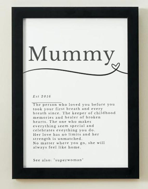 Mummy Definition- Digital Download Mothers day