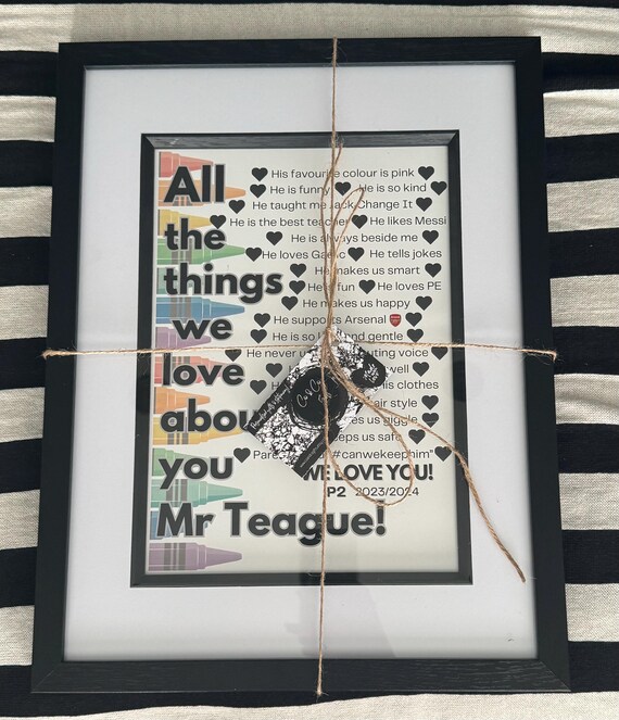 Teacher A4 gift