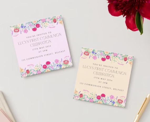 First Communion Invite