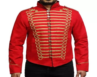 Veste gothique pour fanfare Mcr Officer Drummer Parade pour hommes