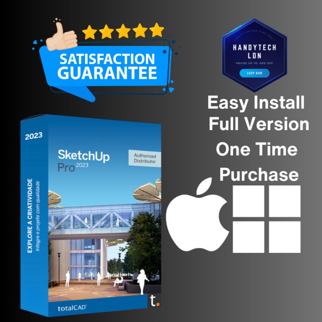 Sketchup Pro 2023 Full Version for Windows and Mac Lifetime Handmade ...
