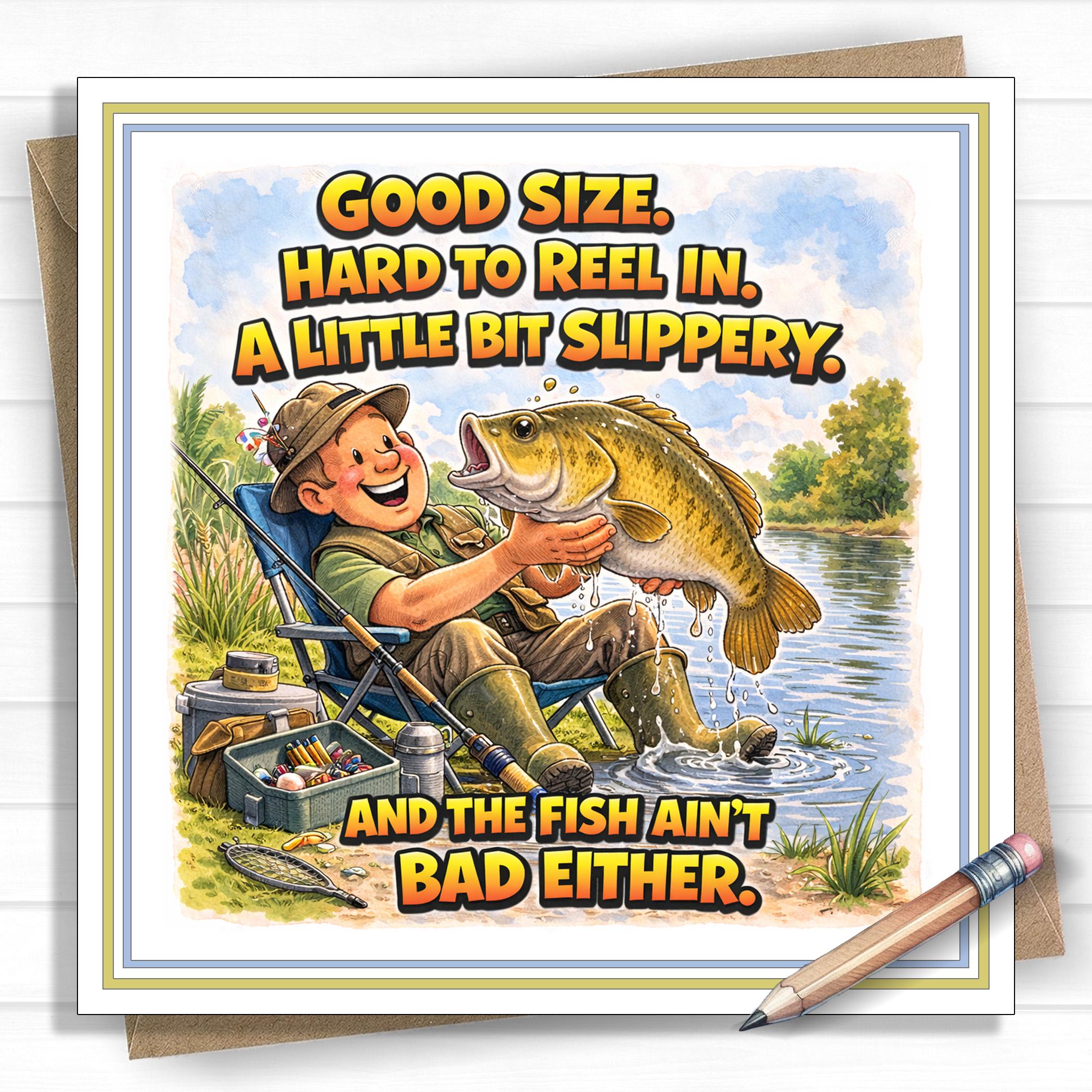 Funny Fishing Birthday Card – Fisherman Birthday Card – Fishing Humour ...