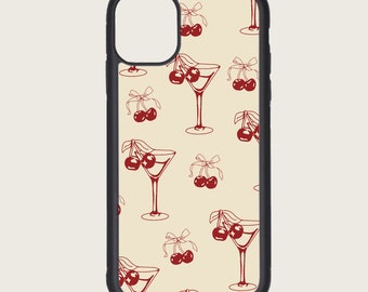 Cherry And Cocktail Phone Case