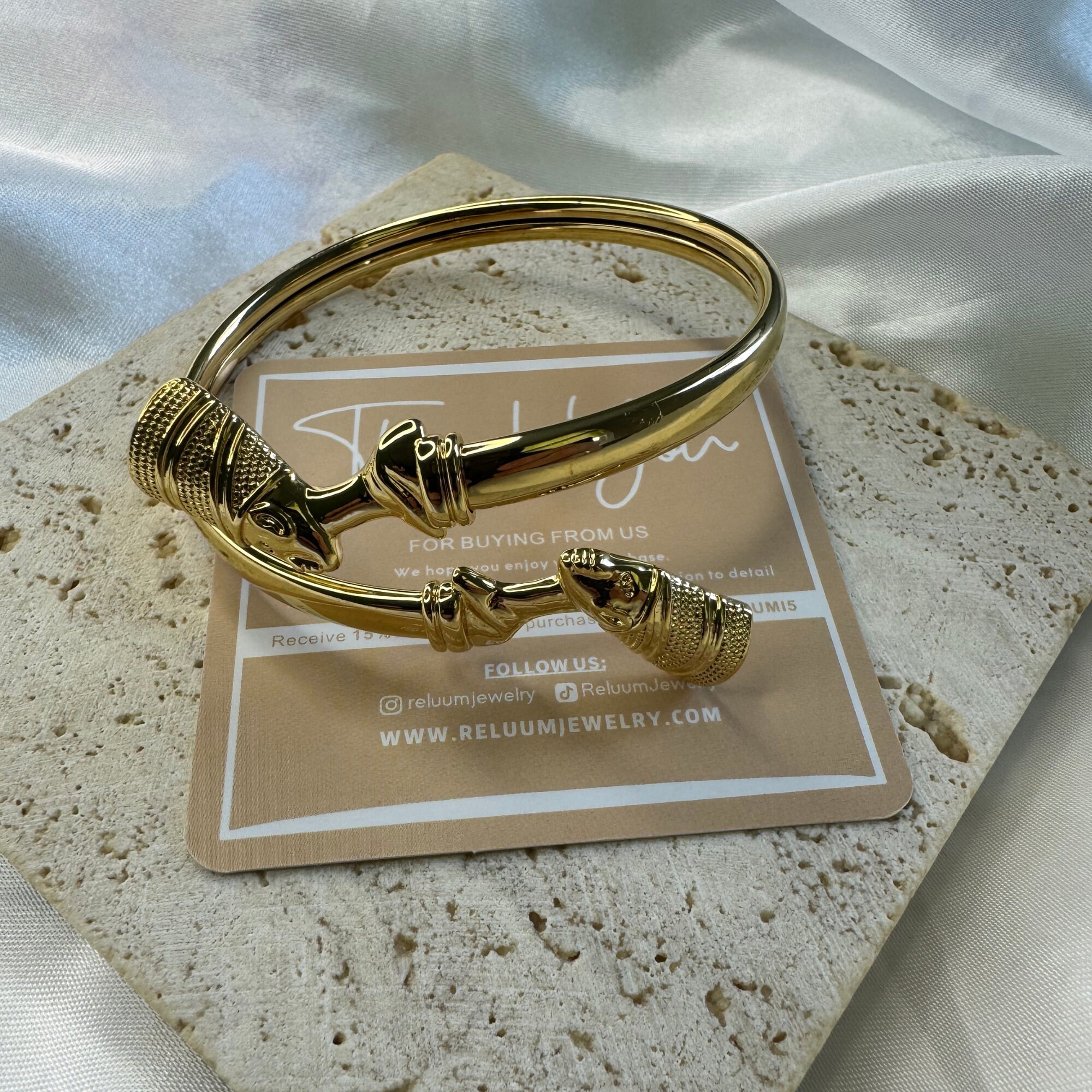 Egyptian Queen Nefertiti Bangle African Culture Jewelry Queen Nefertiti Cuff Bracelet 18K Gold Plated Gift for Her Mom Birthday