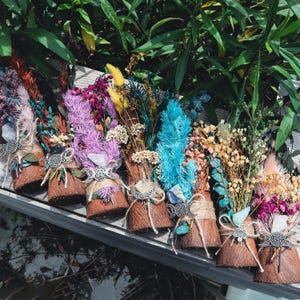 Kristall Ewige Blumenverzierung, roher Kristallstrauß, Brautstrauß, getrocknetes Blumendekor, Geschenk für sie, Autocharme, Aromatherapie-Diffusor