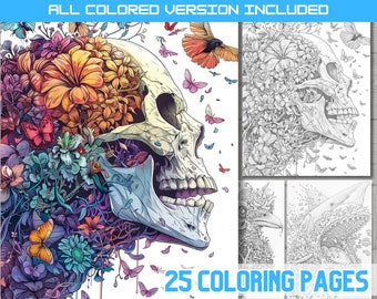 Futuristic Doodle Coloring Book: Modern Art Illustrations (Digital Download)