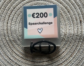 200 euro + bonus, spaarchallenge boekje.