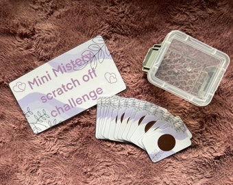 Mini mistery scratch off challenge