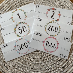 placeholders met bloemenkrans