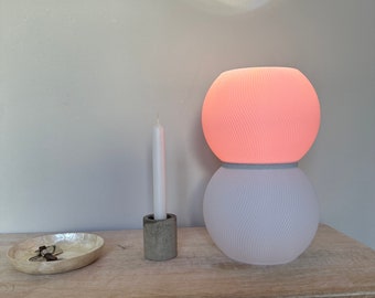 Desk Lamp with Pink Lampshade - Ideal for Sideboard, Workspace, or Ambient Light