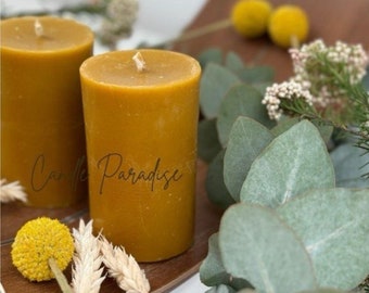 Beeswax candles, Beeswax candle, Beeswax, Candles, Candle, Unscented Beeswax Pillar Candle, Emergency Beeswax Pillar Candle