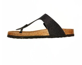 TRU7 Women's Sandals Cork Footbed Comfortable Thong Style