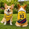 Personalized Ecuador Pet Soccer Jersey, Soccer Outfit for Dogs Cats, Ecuador Football Shirt, Cute Puppy Sportswear product logo