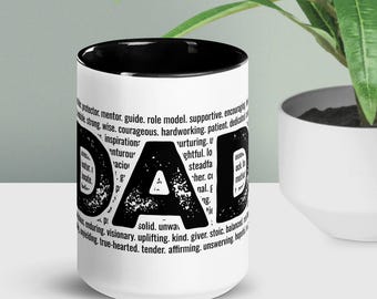 Mug papa audacieux, cadeaux de fête des pères, tasse à café pour lui, citations motivantes pour les papas, tasse à thé, 11 oz 15 oz