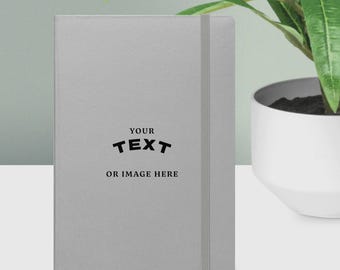 Carnet cartonné personnalisé, image ou texte personnalisé, plusieurs couleurs