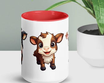 Vaches tout autour - Mug animaux de la ferme - Gobelets cadeaux