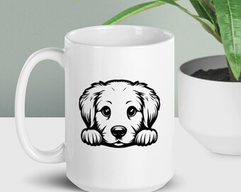 Tasse en céramique pour papa et chien - Tasse à café pour parent de chiot