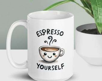 Tasse à expresso en céramique pour vous-même – Cadeau tasse à café