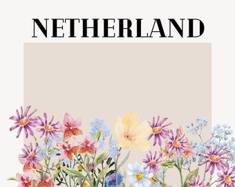 netherland garden printable artwork/ download prints/ printable wall art/ digital download/ digital artwork