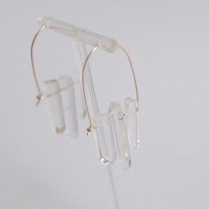 Natural crystal hoop earrings, 999 silver hoops, Irregular crystal earrings, Unique healing stone jewelry, Elegant and stylish crystal hoops, Perfect for everyday wear and special occasions, Handcrafted crystal earrings, Healing energy stone hoops.