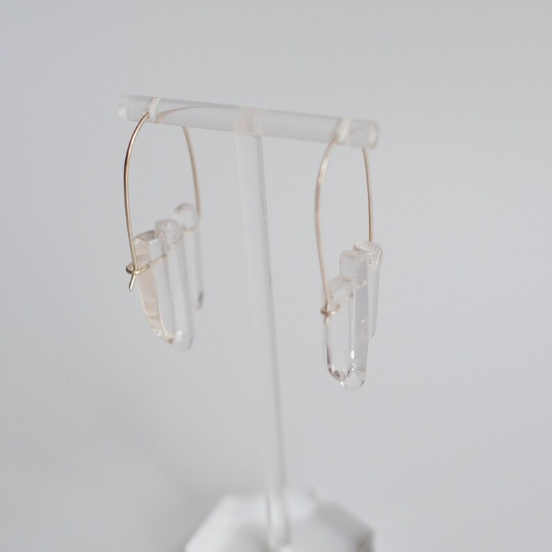 Natural crystal hoop earrings, 999 silver hoops, Irregular crystal earrings, Unique healing stone jewelry, Elegant and stylish crystal hoops, Perfect for everyday wear and special occasions, Handcrafted crystal earrings, Healing energy stone hoops.