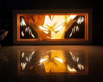 Japanse Anime 3D Papercut Light Box/Manga Shaodw Box Frame/Led Verlichting Slaapkamer Bureau Nachtlampje/Verjaardagscadeautjes