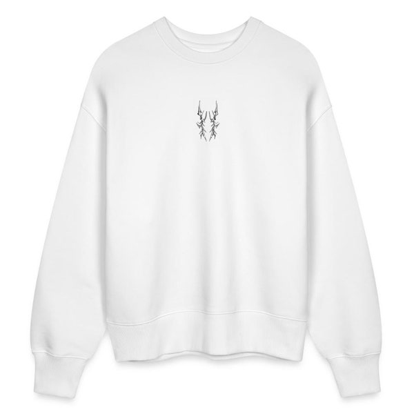 Quasar Y2K organic oversize front and back print sweatshirt