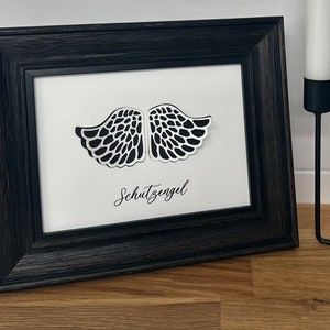 Beschermengel | Cadeau | Woonkamerdecoratie | Wanddecoratie | Bevestiging | geboorte |