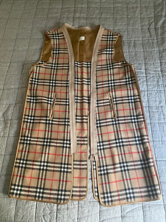 Vintage BURBERRY Trench Coat Liner 100% Wool Waist