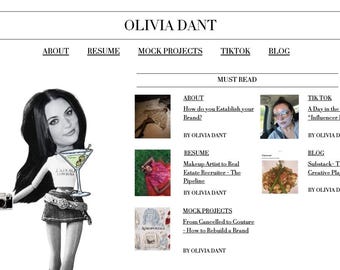 Editorial-Style Digital Marketing Portfolio (VOGUE-Inspired, Canva)