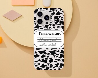 Adorable coque de portable - Carnet de notes d'écrivain