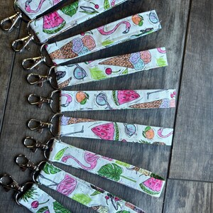 Keychain Wristlet – Handmade Fabric Key Fob | Wrist Keychain Strap for Women | Cute, Functional, Durable | Unique, Small Gift | Teacher Gift