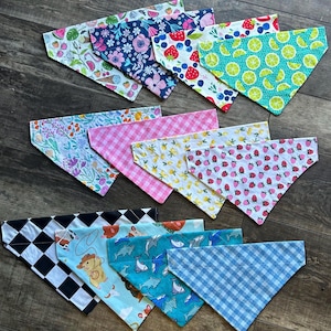 Over the Collar Dog Bandana – Handmade Pet Bandana for Dogs | Slide On Dog Scarf | Cute, Washable Dog Accessory | Small to X-Large Sizes