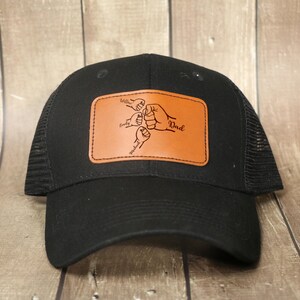 Dad Fist Bump Hat, Personalized Dad Hat, Dad Snapback Hat,Father’s Day Gift From Kids,Custom Dad Trucker Hat,Hat For Dad Kids,New Daddy Gift