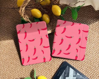 Chili Detachable Magnetic Kindle Case, Kindle Paperwhite 12th 11th 7" 6.8" Case With Strap, Custom Kindle 6" 2024 Case, Kobo Clara Cover