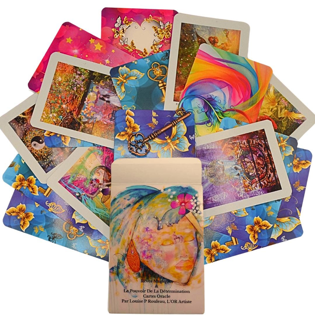 Jeu de 44 cartes Angel Oracle, jeu de 44 cartes, divination de style tarot, guide pour le divertissement, la lecture, la méditation, la pratique, l'inspiration spirituelle