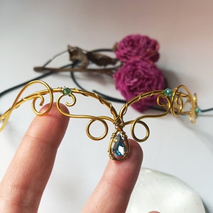 Elfen-Tiara. Elfen-Diadem. Feenkrone. Mittelalter-Tiara. Elfen-Tiara, Feen-Tiara. Hochzeits-Tiara. Silberne Elfenkrone Bild 6