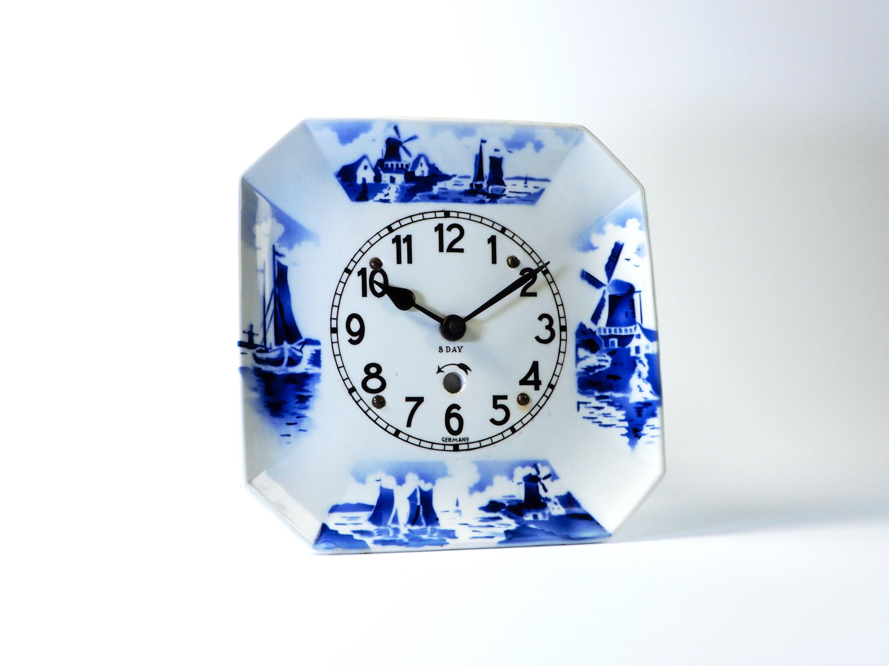 Antique Delft Clock - Etsy