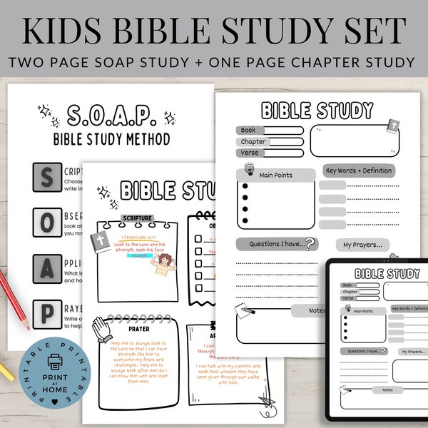 Bible Study Printable Christian Printable Digital Download Soap Bible ...