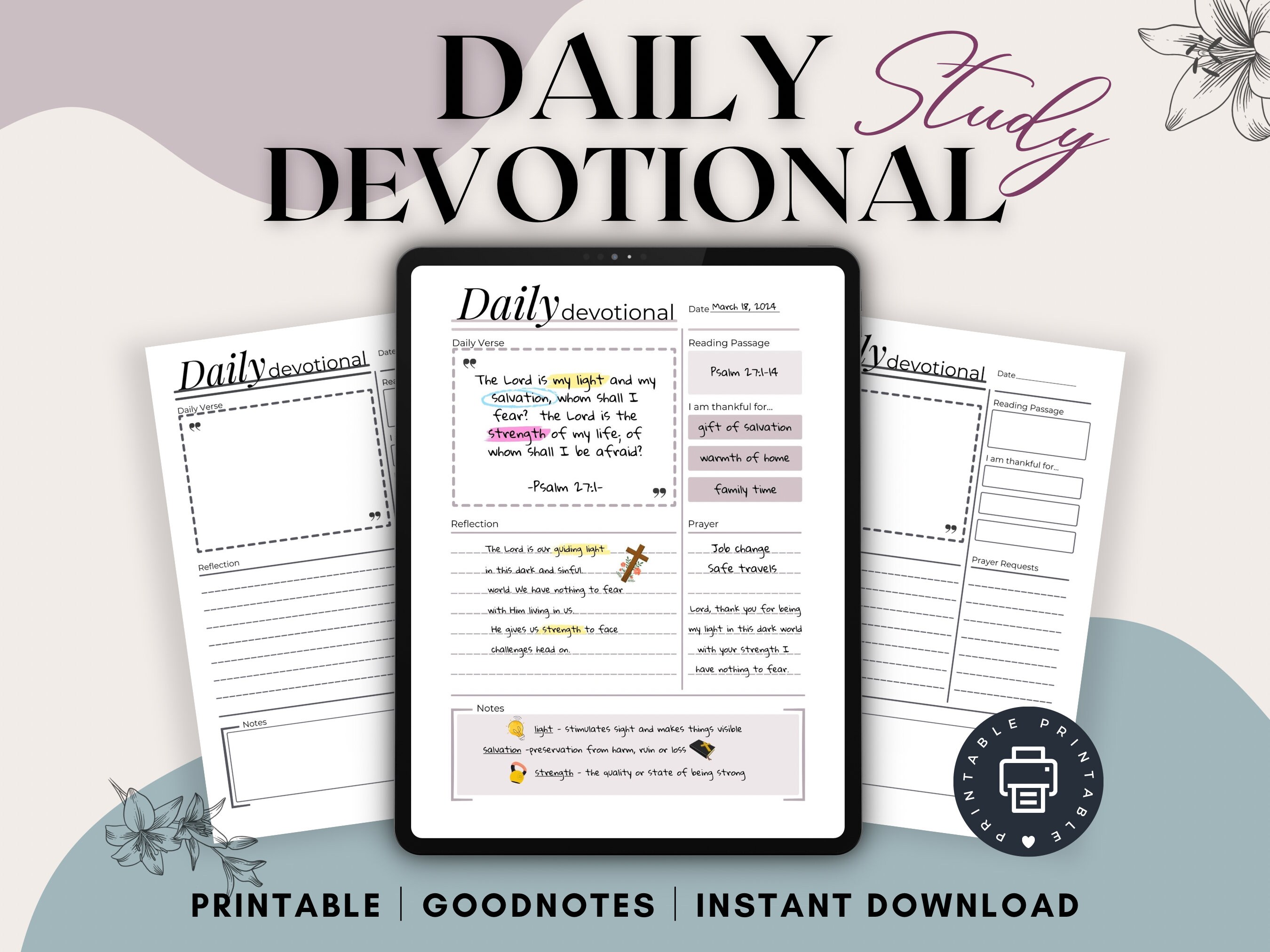 Bible Study Printable Christian Printable Digital Download Soap Bible ...