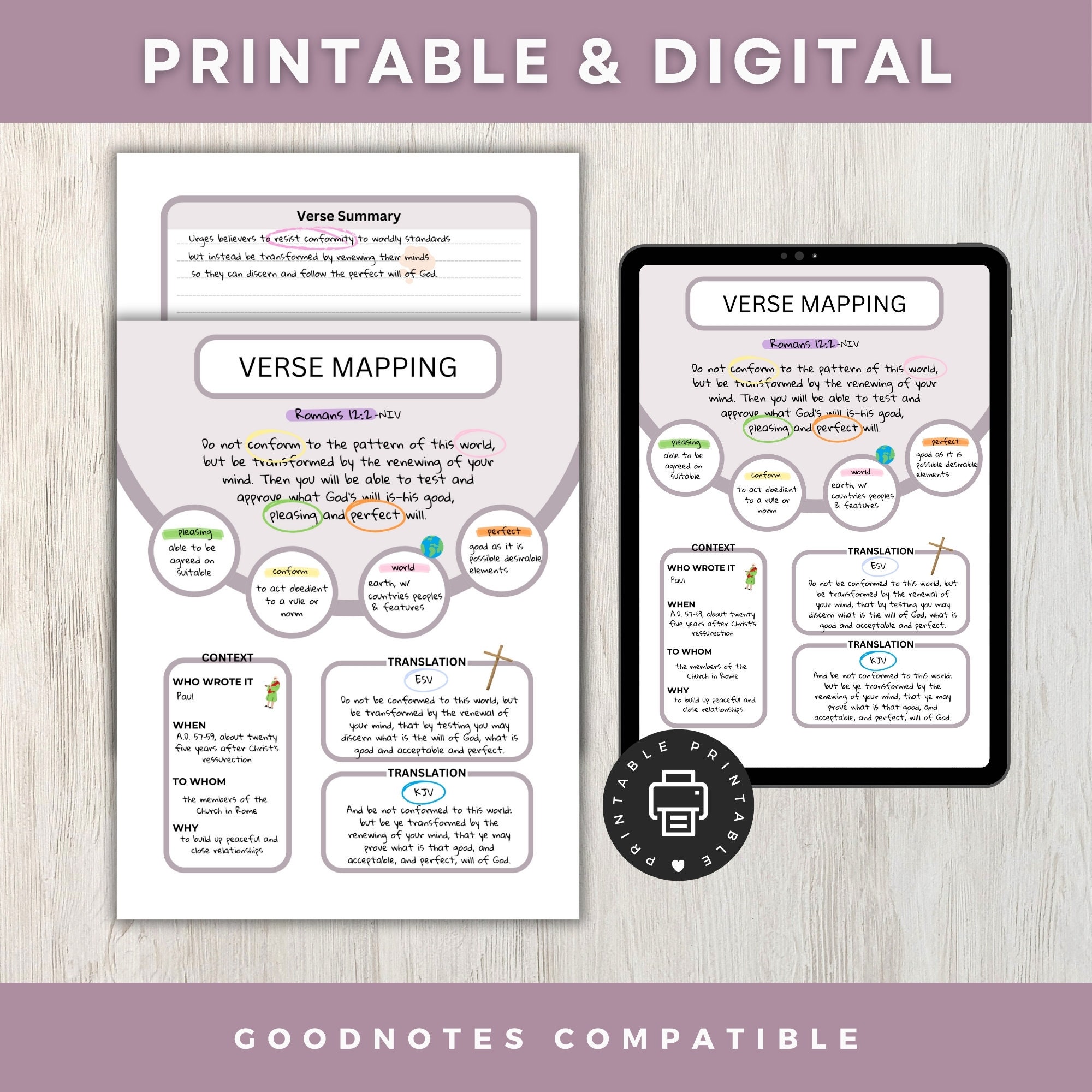 Guided Writing Faith and Prayer Journal Prompts Scripture Mapping ...