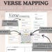 Verse Mapping Journal Christian Planner Bible Study Printable Bible ...